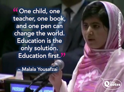 Malala one child at UN