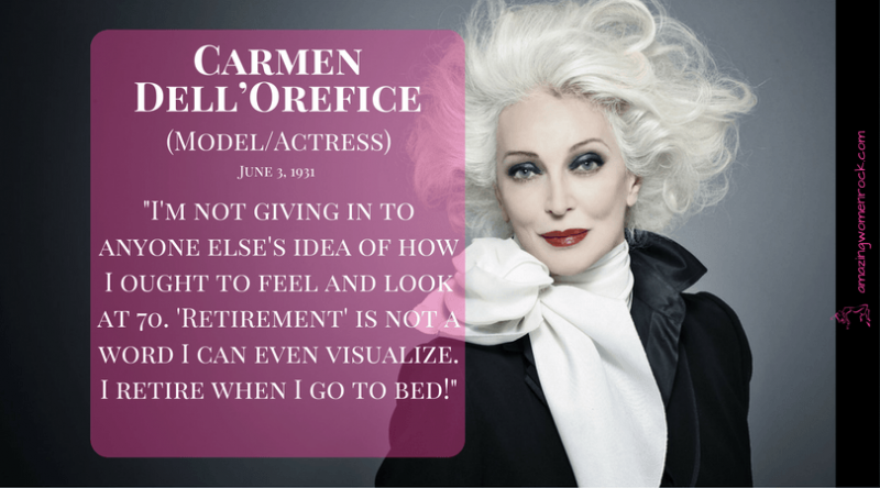 Carmen Dell'Orefice (Model/Actress)