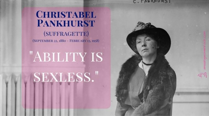 Christabel Pankhurst (Suffragette/ Political Activist)