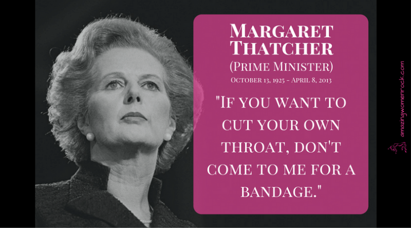 Margaret Thatcher (First Female British PM)